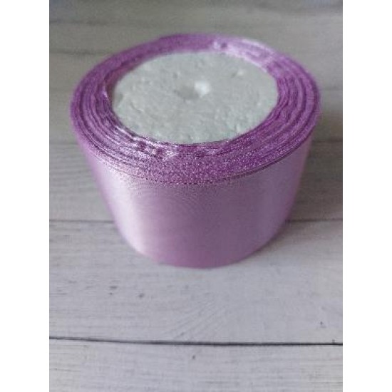 ОПТ Ленты атласные однотонные 5 см*25 ярдов цв. сиреневый 113